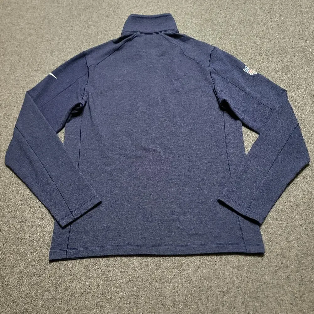 Nike San Diego Chargers Pullover Mens Small Blue Dri Fit On Field Quarter Zip